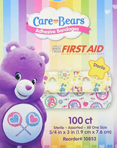 Book Cover Care Bears Bandages - First Aid Supplies - 100 per Pack