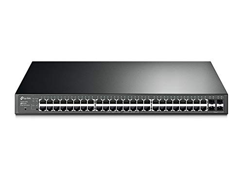 Book Cover TP-Link T1600G-52PS JetStream 48-Port Gigabit Smart PoE+ Switch with 4 SFP Slots