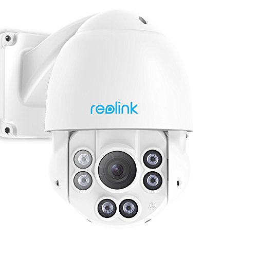 Book Cover Reolink PTZ Camera Outdoor PoE IP Home Security 5MP Super HD IR Night Vision Pan Tilt 4X Optical Zoom Motion Detection Video Surveillance Dome RLC-423
