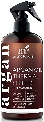 Book Cover ArtNaturals Thermal Hair Protector Spray - (8 Fl Oz / 236ml) - Heat Protectant Spray against Flat Iron Heat - Argan Oil Preventing Damage, Breakage and Split Ends - Sulfate Free