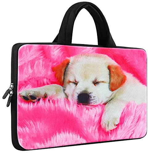 Book Cover iColor Dog 11.6 12 12.1 12.2 Inch Laptop Case Protective Sleeve Bag Briefcase with Handle (IHB12-006)