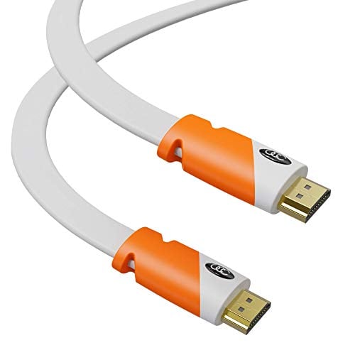 Book Cover Flat HDMI Cable 25ft - High Speed Hdmi Cord - Supports Ethernet 4K 3D 2160p - HDMI Latest Standard - CL3 Rated - 25 Feet