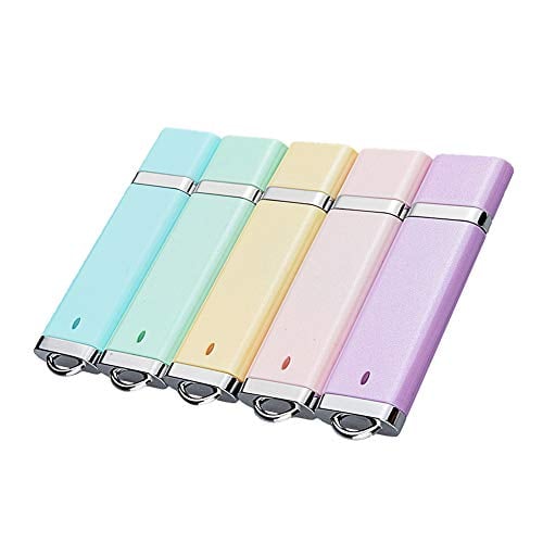 Book Cover KOOTION 5PCS 16GB USB2.0 Flash Drive Thumb Drives Memory Stick - 5 Colors (Blue, Green, Pink, Purple, Yellow,)