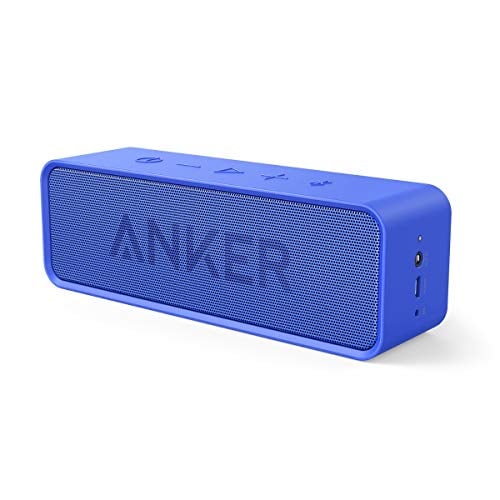 Book Cover Anker SoundCore Bluetooth Speaker with 24-Hour Playtime, 66-Feet Bluetooth Range & Built-in Mic, Dual-Driver Portable Wireless Speaker with Low Harmonic Distortion and Superior Sound - Blue