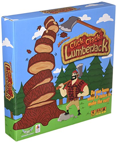 Book Cover Click! Clack! Lumberjack! Axe Board Game