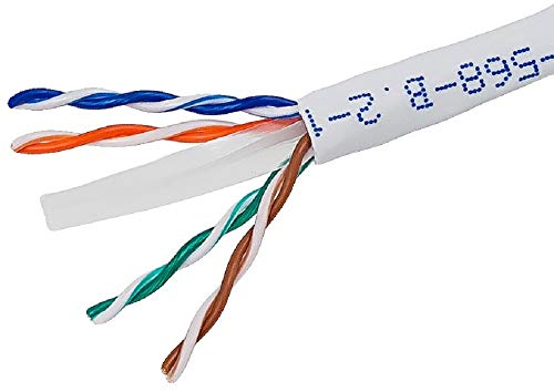 Book Cover Monoprice Cat6 Bulk Bare Copper Ethernet Cable, UTP, Solid, Riser Rated (CMR), 500MHz, 23AWG (113675)