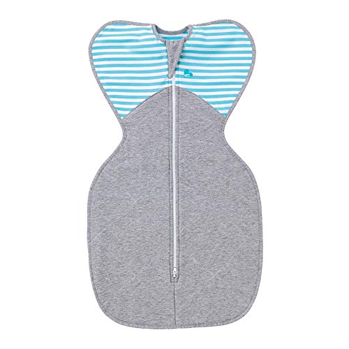 Book Cover Love To Dream Swaddle UP Warm, Turquoise, Small, 7-13 lbs., Dramatically better sleep, Allow baby to sleep in their preferred arms up position for self-soothing, snug fit calms startle reflex
