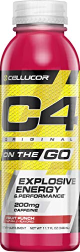 Book Cover Cellucor, C4 on The Go, Explosive Energy Pre-Workout Supplement, Fruit Punch, 12 Count