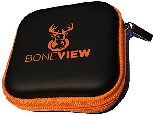Book Cover BoneView Weather-Resistant Storage Case Trail Camera Card Reader SD Cards (Black, 3