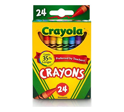 Book Cover Crayola 24 Count Box of Crayons Non-Toxic Color Coloring School Supplies (2 Packs)