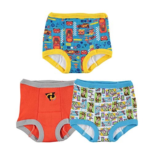 Book Cover Disney Toddler Boys' Cars Toy Story Nemo 3 Pack Training Pant, Assorted, 3T