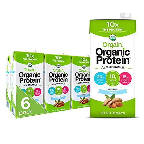 Book Cover Orgain - Organic Protein Almondmilk Unsweetened Vanilla - 32 oz.