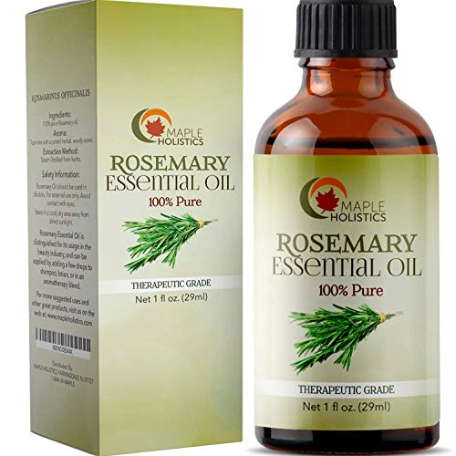 Book Cover 100% Pure Rosemary Essential Oil for Therapeutic Aromatherapy Stimulating Scalp Treatment for Healthy Hair Growth Anti Aging Antioxidant Ancient Beauty Elixir Natural Skin Care for Acne and Wrinkles