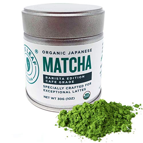 Book Cover Jade Leaf Matcha Green Tea Powder - USDA Organic - Barista Edition Cafe Grade (Specially Crafted for Exceptional Lattes) - Authentic Japanese Origin [30g Tin]