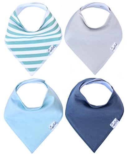 Book Cover Baby Bandana Drool Bibs for Drooling and Teething 4 Pack Gift Set For Boys 