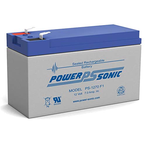 Book Cover Powersonic PS-1270F1 12 Volt 7 Amp Sealed Lead Acid Battery