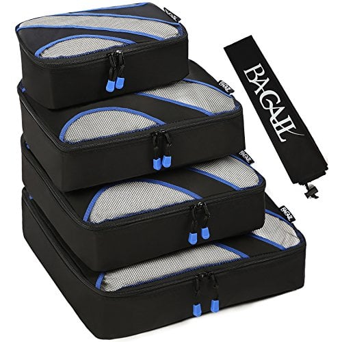 Book Cover BAGAIL 4 Set Packing Cubes,Travel Luggage Packing Organizers with Laundry Bag