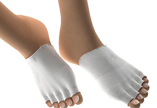 Book Cover Toe Separator Socks Gel Toe Separators 1 Pair Gel Lined Compression Toe Separating Socks