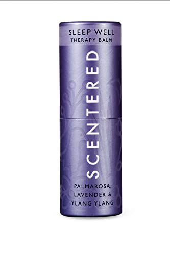 Book Cover Scentered SLEEP WELL Aromatherapy Balm Stick - Sleep Aid for Restful Sleep & Bedtime Relaxation - Lavender, Chamomile & Ylang Ylang Blend