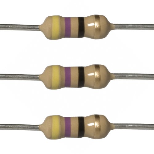 Book Cover E-Projects 100EP51247R0 47 Ohm Resistors, 1/2 W, 5% (Pack of 100)