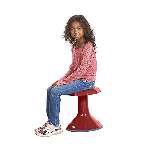 Book Cover ECR4Kids ACE Active Core Engagement Wobble Stool, 15-Inch Seat Height, Flexible Seating, Red