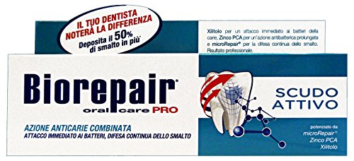 Book Cover Biorepair Active Shield Toothpaste - Imported from Italy
