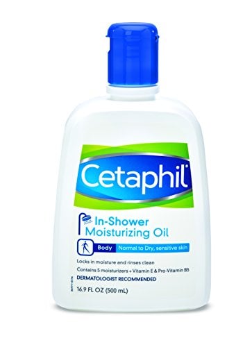 Book Cover Cetaphil In-Shower Moisturizing Oil for normal to dry, sensative skin, 16.9 ounce