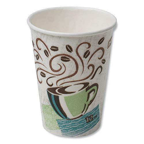 Book Cover Dixie Hot Cups, Paper, 12oz, Coffee Dreams Design, 50/Pack