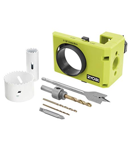 Book Cover Ryobi A99DLK4 Wood and Metal Door Lock Installation Kit for Installing Deadbolts and Locksets