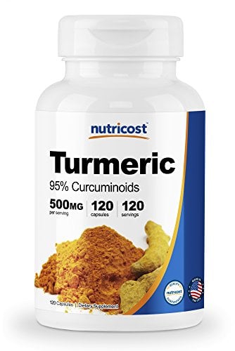 Book Cover Nutricost Turmeric Curcumin with BioPerine (95% Curcuminoids) 120 Capsules, 500mg Per Cap, Joint Support, Gluten Free, Non-GMO