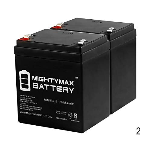 Book Cover Mighty Max Battery 12V 5AH SLA Battery for Razor Drift Crazy Cart - 25143499-2 Pack Brand Product