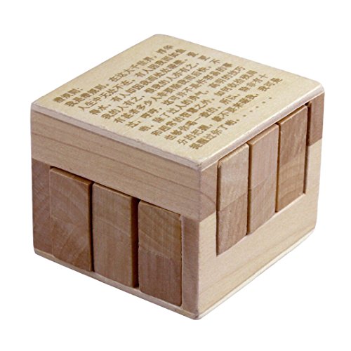 Book Cover KINGOU Chinese 3D Wooden Inside Story Puzzle Interlocked Burr Puzzles Disentanglement Magic Cube