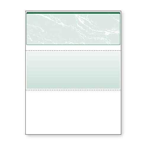 Book Cover DocuGard Green Marble Top Check, 8.5 x 11 Inches, 24 lb, 500 Sheets, 1 Check Per Sheet (04502)