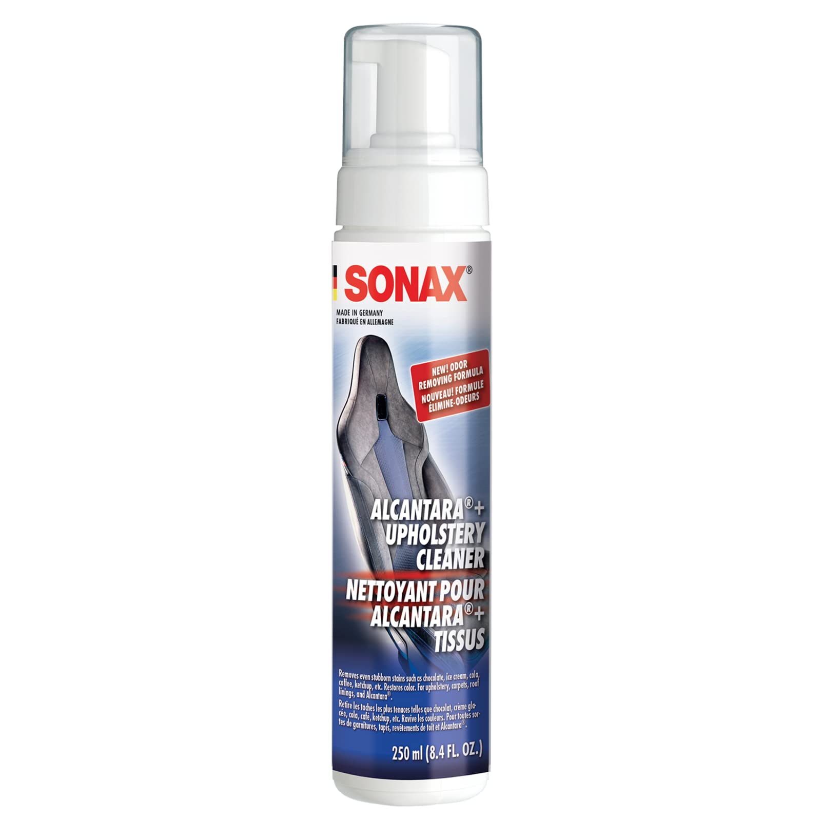 Book Cover Sonax (206141) Upholstery and Alcantara Cleaner - 8.45 fl. oz., 250 Milliliter