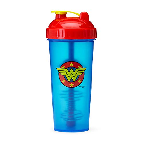 Book Cover Performa Perfect Shaker - Wonder Woman Shaker Cup, Best Leak Free Bottle With Actionrod Mixing Technology For Your Sports & Fitness Needs! Dishwasher and Shatter Proof