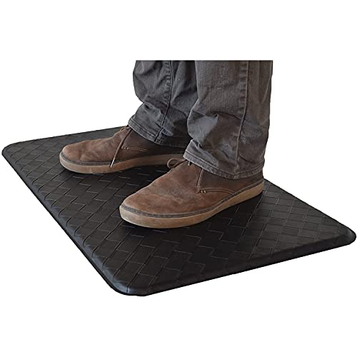 Book Cover Anti-Fatigue Standing Desk Comfort Floor mat (Black 18