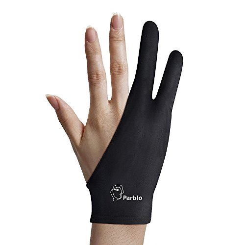 Book Cover Parblo PR-01 Two-Finger Glove for Graphics Drawing Tablet Light Box Tracing Light Pad