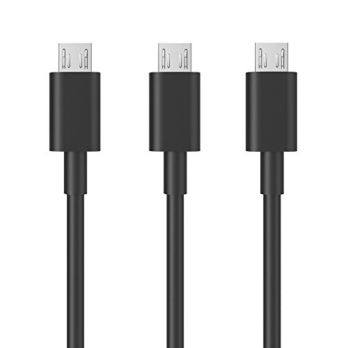 Book Cover Trianium Atomic S Battery Case Charging Cable [Micro-USB to USB Cable] - High Speed USB 2.0 Micro B Sync and Charge Cable (Black -3Pack)