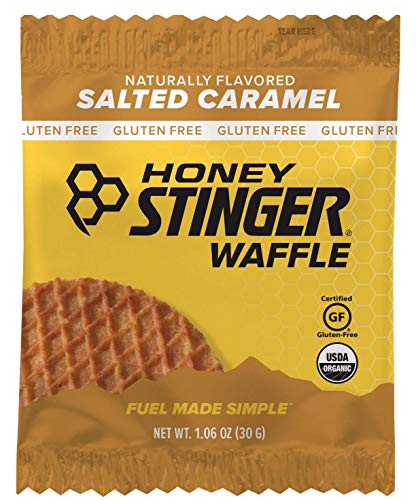 Book Cover Honey Stinger Organic Gluten Free Waffle, Salted Caramel, 1.06 Ounce (Pack of 16)