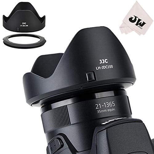Book Cover JJC Reversible Lens Hood Shade Protector & 67mm Filter Adapter Ring for Canon Powershot SX70 HS, G3 X, SX60 HS, SX50 SX40 HS, SX30 is, SX20 is, SX540 SX530 SX520 HS Replaces Canon LH-DC100 & FA-DC67B