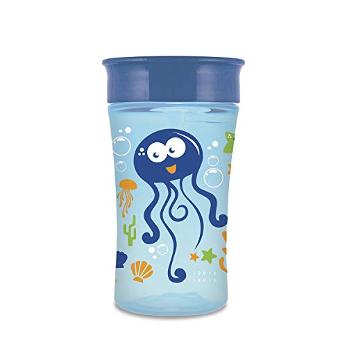 Book Cover NUK Magic 360 Sippy Cup, Blue, 10oz 1pk, Styles May Vary