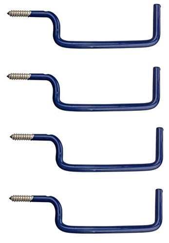 Book Cover Heavy Duty Wall Mount Ladder Hooks - 4 Pack