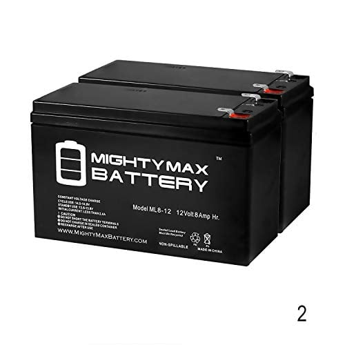 Book Cover Mighty Max Battery 12V 8Ah SLA Replaces CyberPower CP1350AVRLCD Backup - 2 Pack