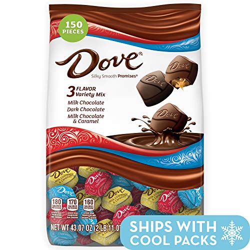 Book Cover DOVE PROMISES Variety Mix Chocolate Halloween Candy, 43.07-Ounce Bag 153 Pieces