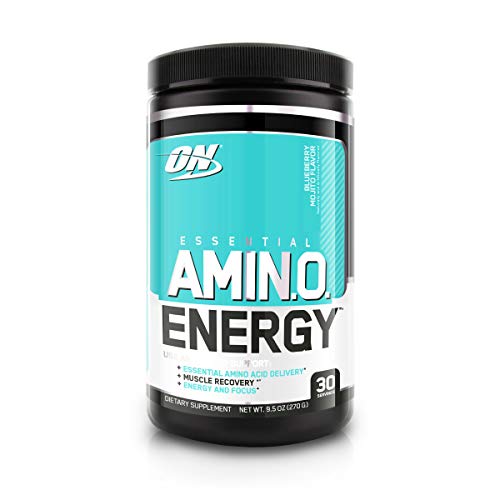 Book Cover Optimum Nutrition Amino Energy - Pre Workout with Green Tea, BCAA, Amino Acids, Keto Friendly, Green Coffee Extract, Energy Powder - Blueberry Mojito, 30 Servings