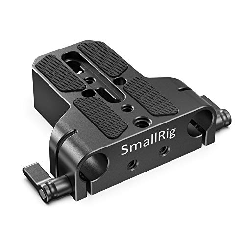 Book Cover SMALLRIG Camera Base Plate with Rod Rail Clamp for Sony A6500 A6600, for Panasonic GH5, Sony A7 Series, etc, Both for Cameras & Cages -1674