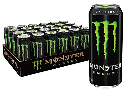 Book Cover Monster Energy Drink, Green, Original, 16 Ounce (Pack of 24)