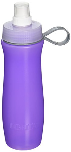 Book Cover Brita Sport Water Filter Bottle, Lilac, 20 Ounce