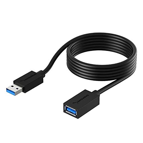Book Cover Sabrent 22AWG USB 3.0 Extension Cable - A-Male to A-Female [Black] 6 Feet (CB-3060)