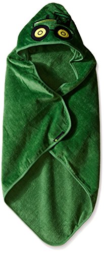 Book Cover John Deere Baby Boys' Tractor Hooded Towel, Green, One Size